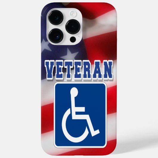 Gehandicapte Veteran USA Case-Mate iPhone Case (Achterkant)