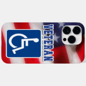 Gehandicapte Veteran USA Case-Mate iPhone Case (Achterkant (horizontaal))