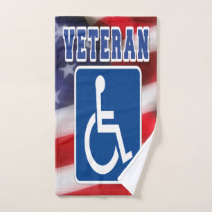 Gehandicapte Veteran USA Handdoek