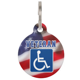 Gehandicapte Veteran USA Huisdierpenning