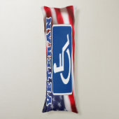 Gehandicapte Veteran USA Lichaamskussen (Voorkant Verticaal)