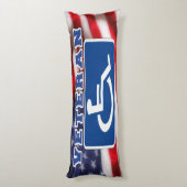 Gehandicapte Veteran USA Lichaamskussen (Achterkant (Verticaal))