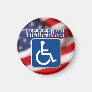 Gehandicapte Veteran USA Magneet