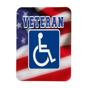 Gehandicapte Veteran USA Magneet