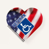 Gehandicapte Veteran USA Notitieboek (Voorkant)