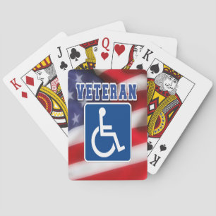 Gehandicapte Veteran USA Pokerkaarten