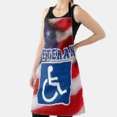 Gehandicapte Veteran USA Schort (Insitu)