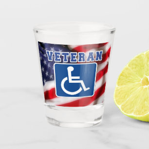 Gehandicapte Veteran USA Shot Glas