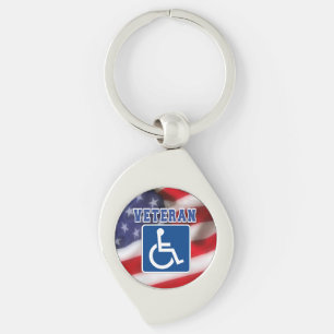 Gehandicapte Veteran USA Sleutelhanger