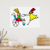 Gehandicapte vrienden poster (Keuken)