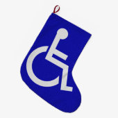 Gehandicapten met een handicap grote kerstsok (Voorkant (Hangend))