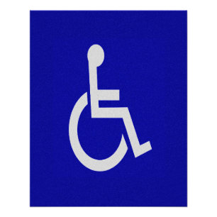 Gehandicapten met een handicap perfect poster