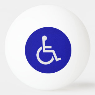 Gehandicapten met een handicap pingpongballen