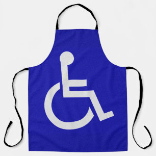 Gehandicapten met een handicap schort