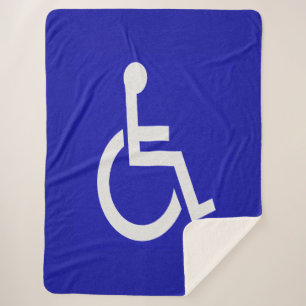 Gehandicapten met een handicap sherpa deken