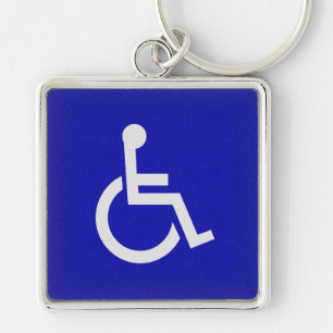 Gehandicapten met een handicap sleutelhanger