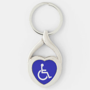 Gehandicapten met een handicap sleutelhanger