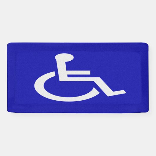 Gehandicapten met een handicap spandoek (Horizontaal)