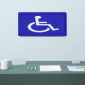 Gehandicapten met een handicap spandoek (Beurs)