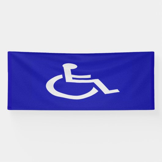 Gehandicapten met een handicap spandoek (Horizontaal)