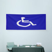 Gehandicapten met een handicap spandoek (Beurs)