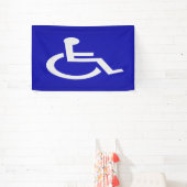 Gehandicapten met een handicap spandoek (Insitu)