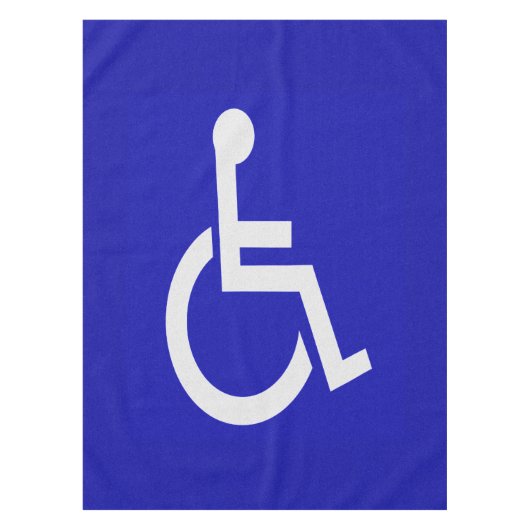 Gehandicapten met een handicap tafelkleed (Voorkant)