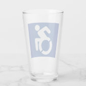 Gehandicapten teken Modern Glas (Achterkant)