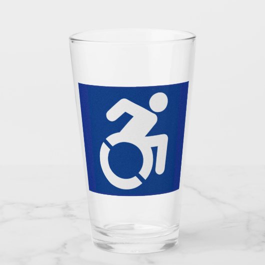 Gehandicapten teken Modern Glas (Voorkant)