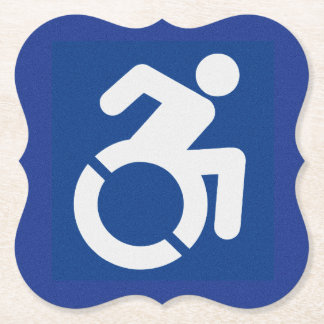Gehandicapten teken Modern Kartonnen Onderzetters