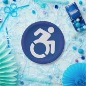 Gehandicapten teken Modern Papieren Bordje (Feest)