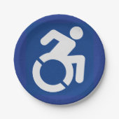Gehandicapten teken Modern Papieren Bordje (Voorkant)