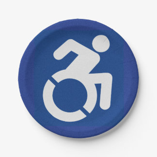 Gehandicapten teken Modern Papieren Bordje