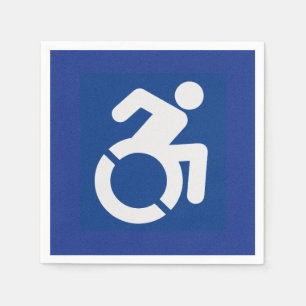 Gehandicapten teken Modern Servet