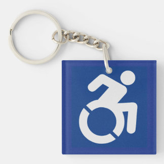 Gehandicapten teken Modern Sleutelhanger