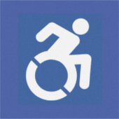 Gehandicapten teken Modern Sticker (Voorkant)