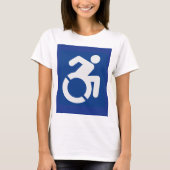 Gehandicapten teken Modern T-shirt (Voorkant)