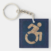 Gehandicapten Textured Sleutelhanger (Voorkant)
