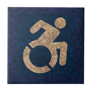 Gehandicapten Textured Tegeltje