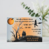 GeHaunde scène - 3x5 Gehakt Huis uitnodigen Kaart (Staand voorkant)