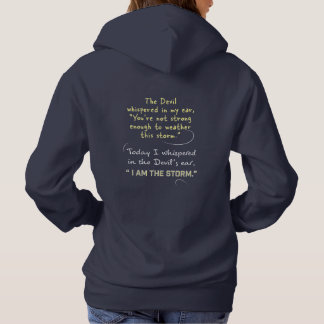 Geheel in de duivel's oor Christelijke vrouw Hoodie