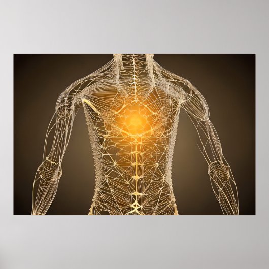 Geheilig hart, Geometrie Poster (Voorkant)