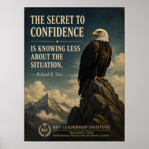 Geheim achter Vertrouwen Funny Motivatie Poster   