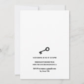 Geheim Agent Feest Kaart (Achterkant)