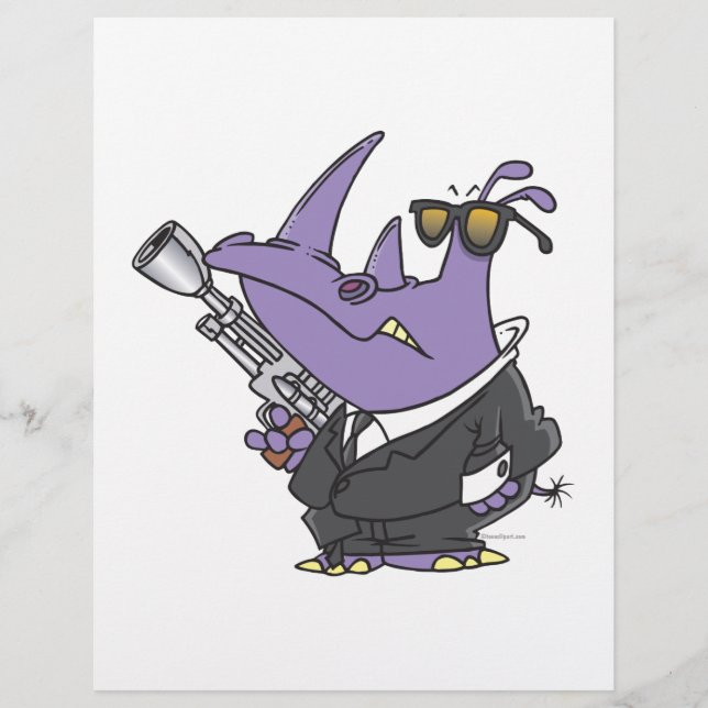 geheim agent rhino spion cartoon (Voorkant)
