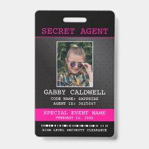 geheim agent spion badge
