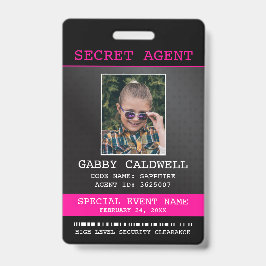 geheim agent spion badge