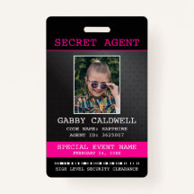 geheim agent spion badge