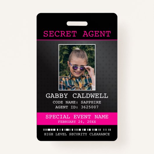geheim agent spion badge (Voorkant)