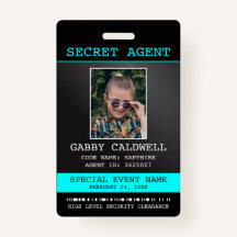 geheim agent spion badge